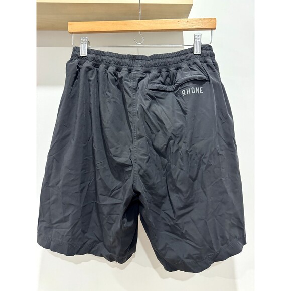 Rhone Athletic Shorts Mens Large Lined Stretch 9” Inseam Gym Training Black - Picture 6 of 12